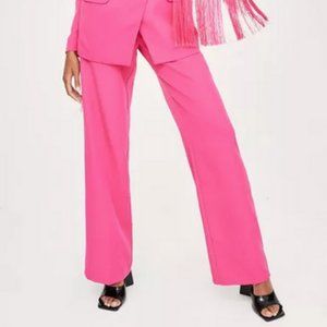 Nasty Gal Tailored High Waisted Wide Leg Pants - HOT PINK